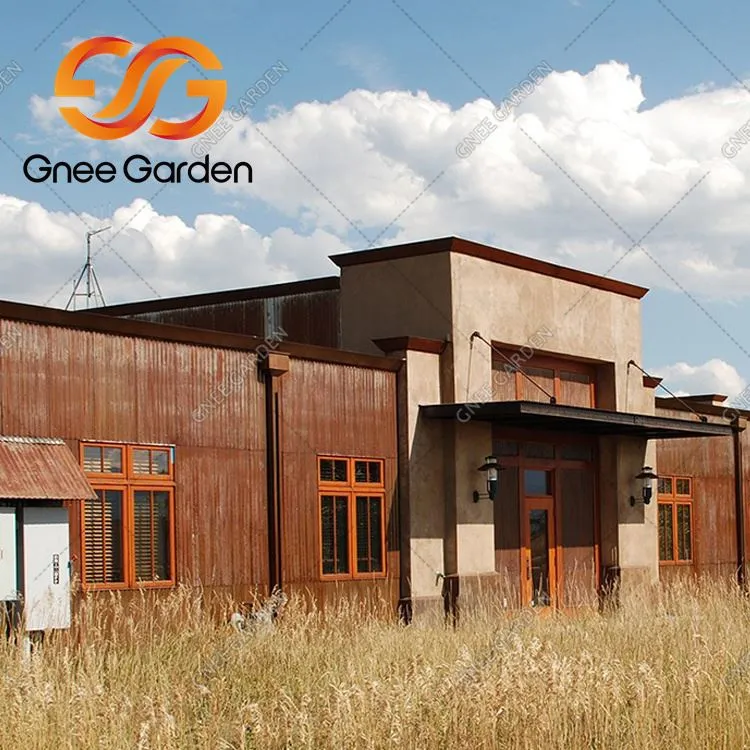 Korrugert Corten ståltak