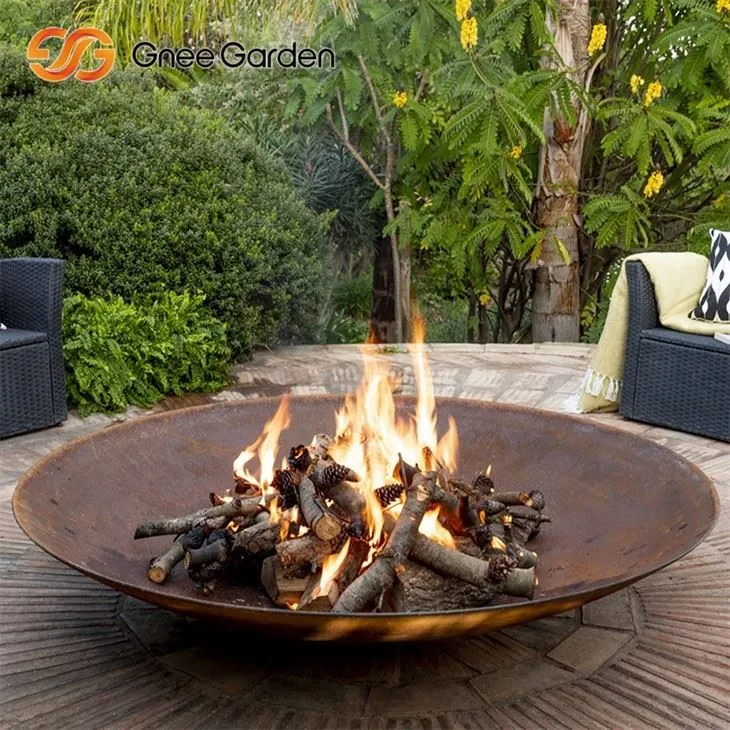 Corten stål Fire Bowl Rust Resistent Outdoor