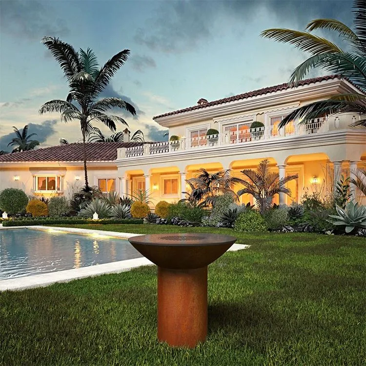 Corten Steel Barbeque Grills Stilig og sterk