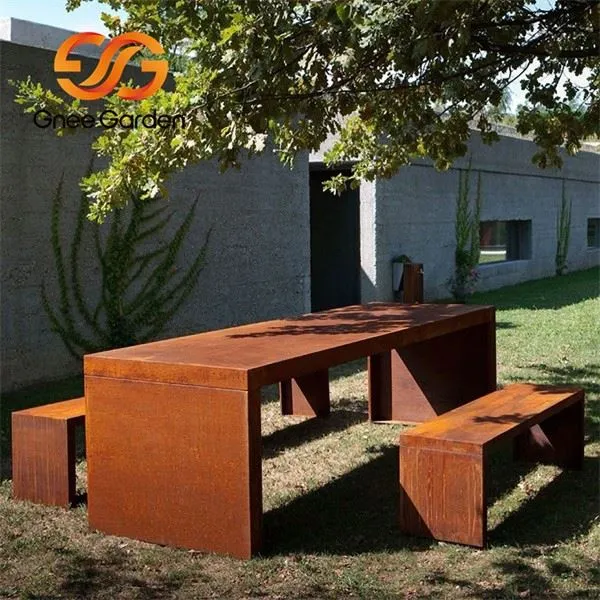 Corten Steel Seats and Benches