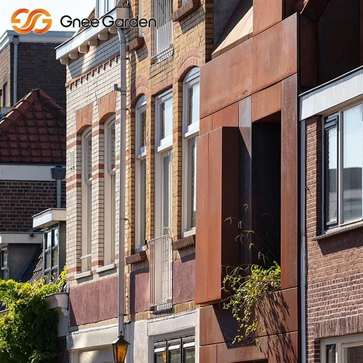 Corten stålfasade Industrielle styrkepaneler