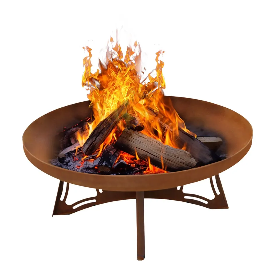 Corten Steel Firepit Bowl Rund