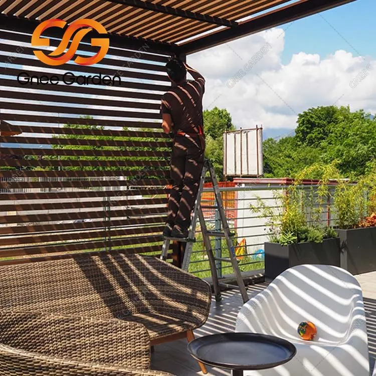 Corten Steel Utendørspergola av høy kvalitet