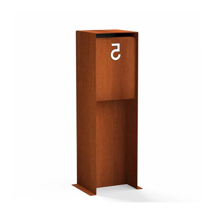 Corten Stål postkasse