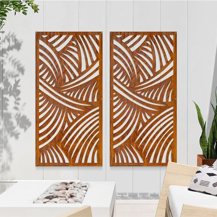 Corten stål metallvegg personvernskjermer