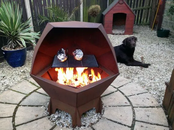 Corten Stål Utekjøkken