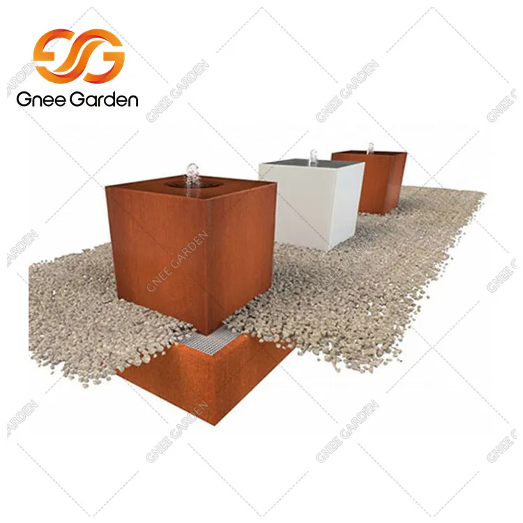 Corten Square vannfontene