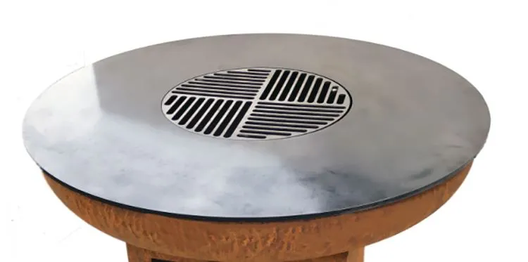 Corten stål vedfyrt grill