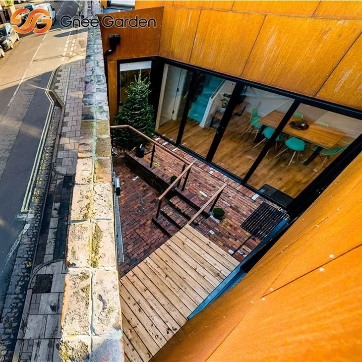 Fasadepaneler Corten stålkorrosjonsbestandig