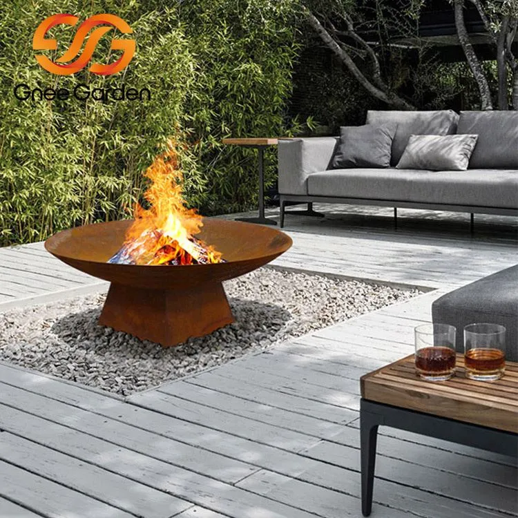 Hage Corten Steel BBQ Firepit