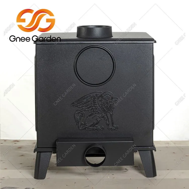 Innendørs og utendørs vedfyrte støpejernspeiser