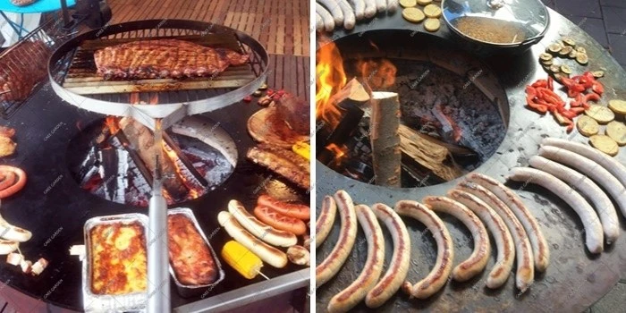 Corten steel charcoal bbq pits Corten steel charcoal bbq pits