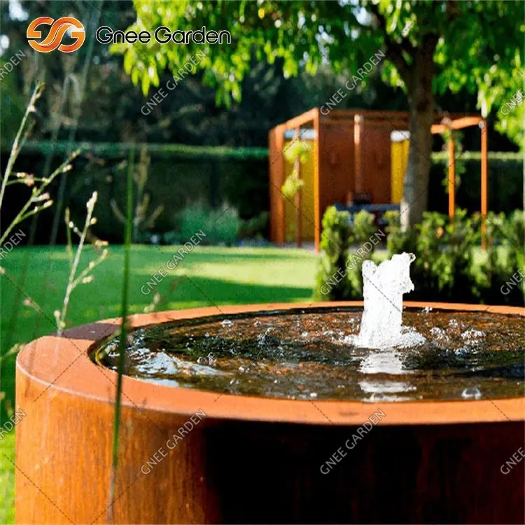 tabletop corten water fountain tabletop corten water fountain