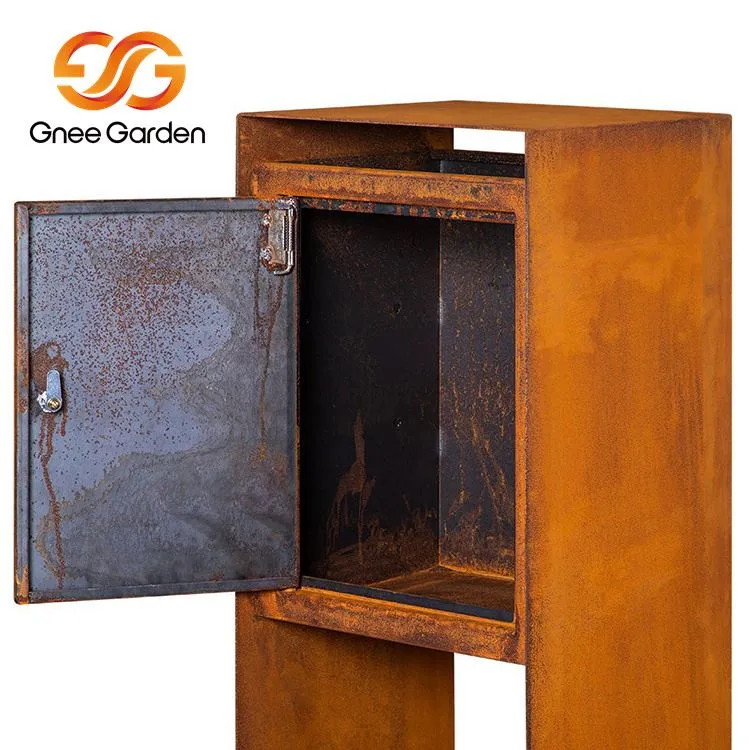 Metall Corten Stål postkasse
