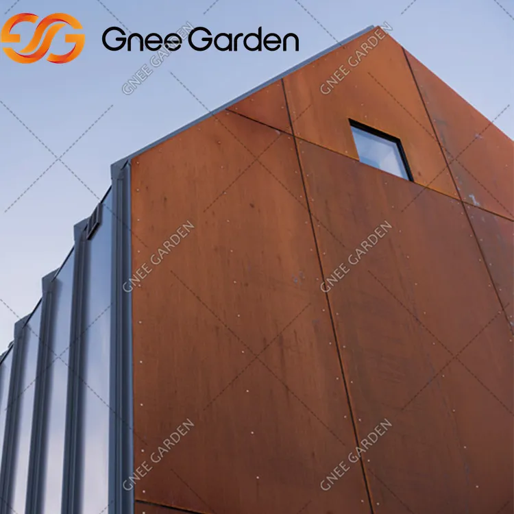 Metall fasade gardin veggkledning stål gardinvegg