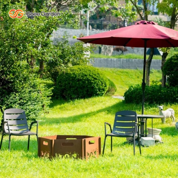 Moderne utendørs Corten Steel Fire Pit