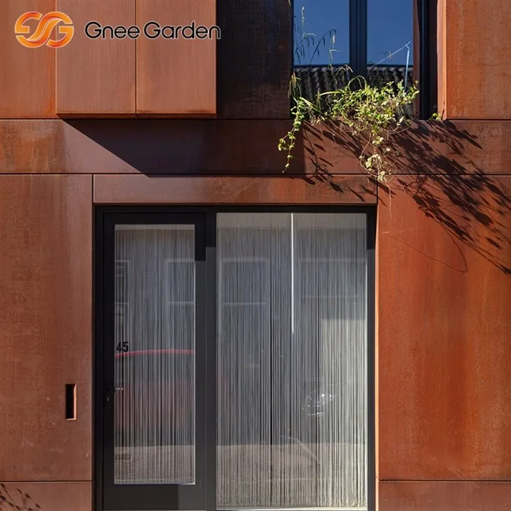 Naturlig Patina Corten stålkledning