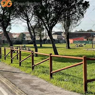 Tilpassede design i Corten stål moderne gjerde