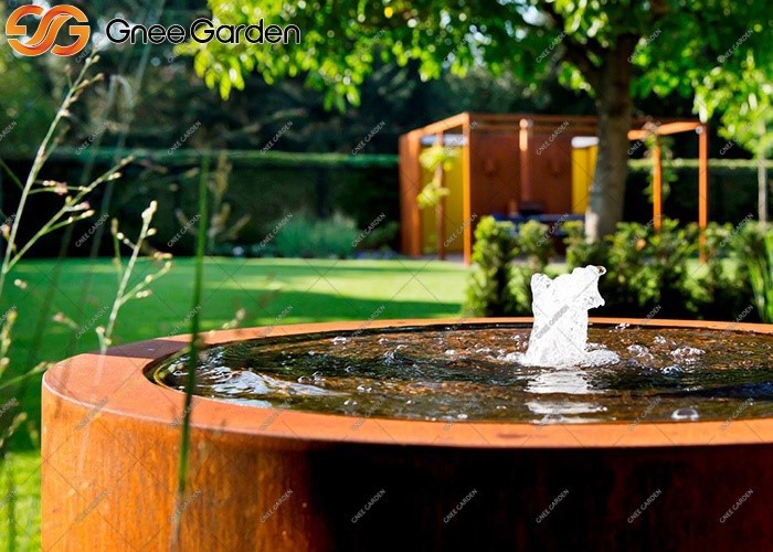 Corten Steel outdoor water fountains Corten Steel outdoor water fountains