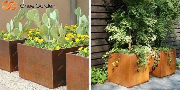 Corten large modern planters outdoor Corten large modern planters outdoor