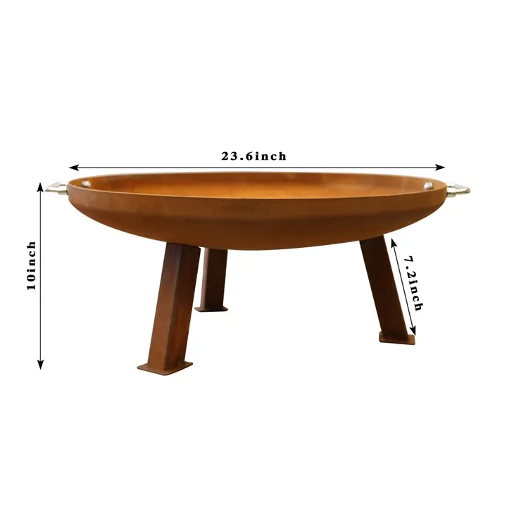 Utendørs stål brannbrenner