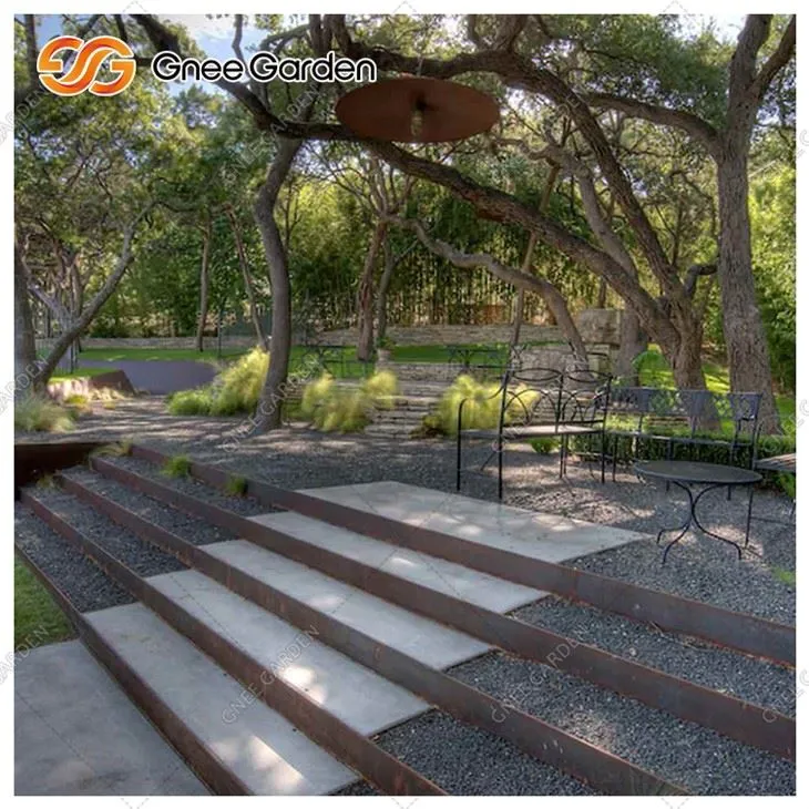 Utendørs forvitring Ståltrapper