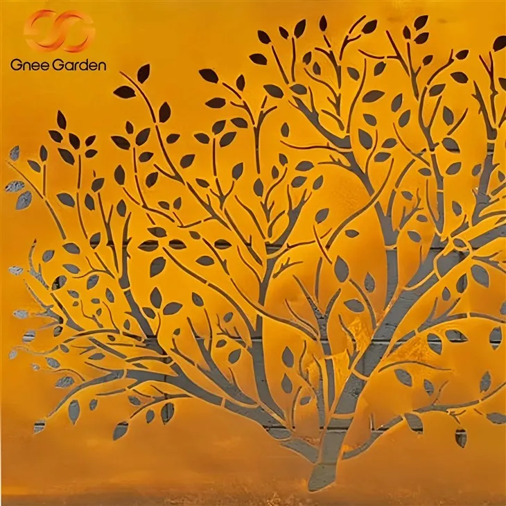 Laserskårne stålskjermer for stål for uteplass