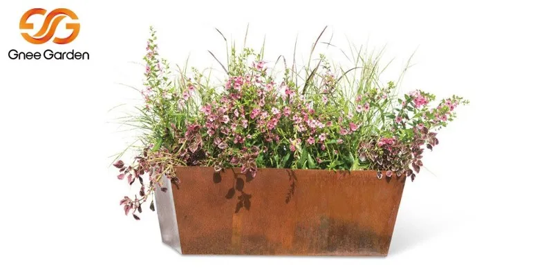 Corten Steel outdoor flower pots Corten Steel outdoor flower pots