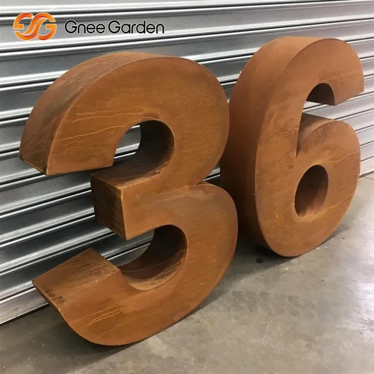 Rusten brevboks Corten stål