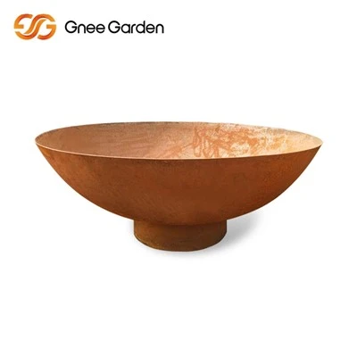 Corten Utendørs Propan Fire Pit Bakgård