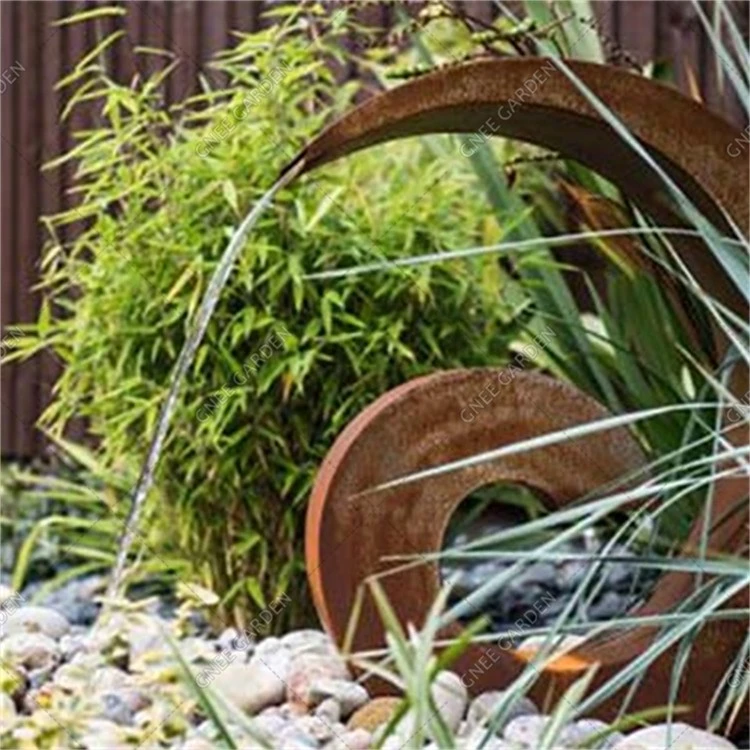 Customized Outdoor Garden Corten Steel Water Feature