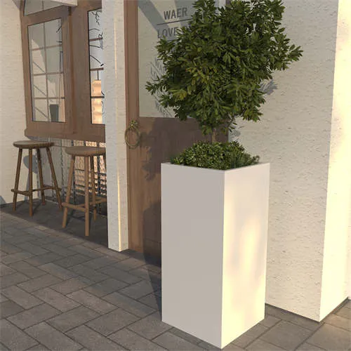 Hvit lang plantekasse Dekorativ tilpasset